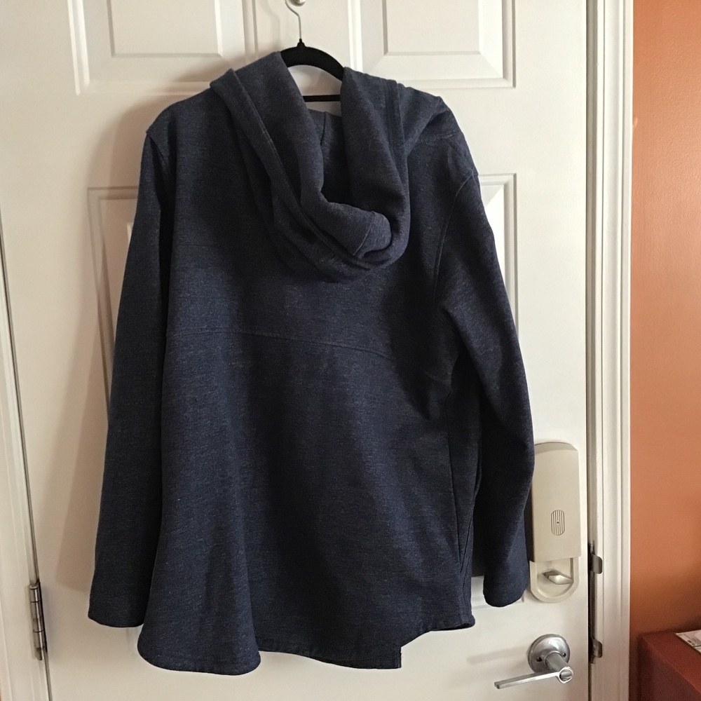 Cozy hooded yoga top